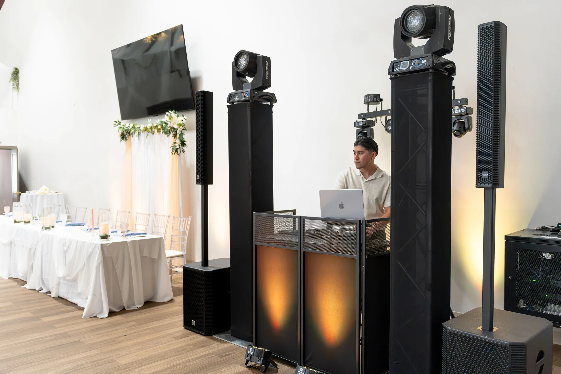 DJF Entertainment professional DJ and lighting setup