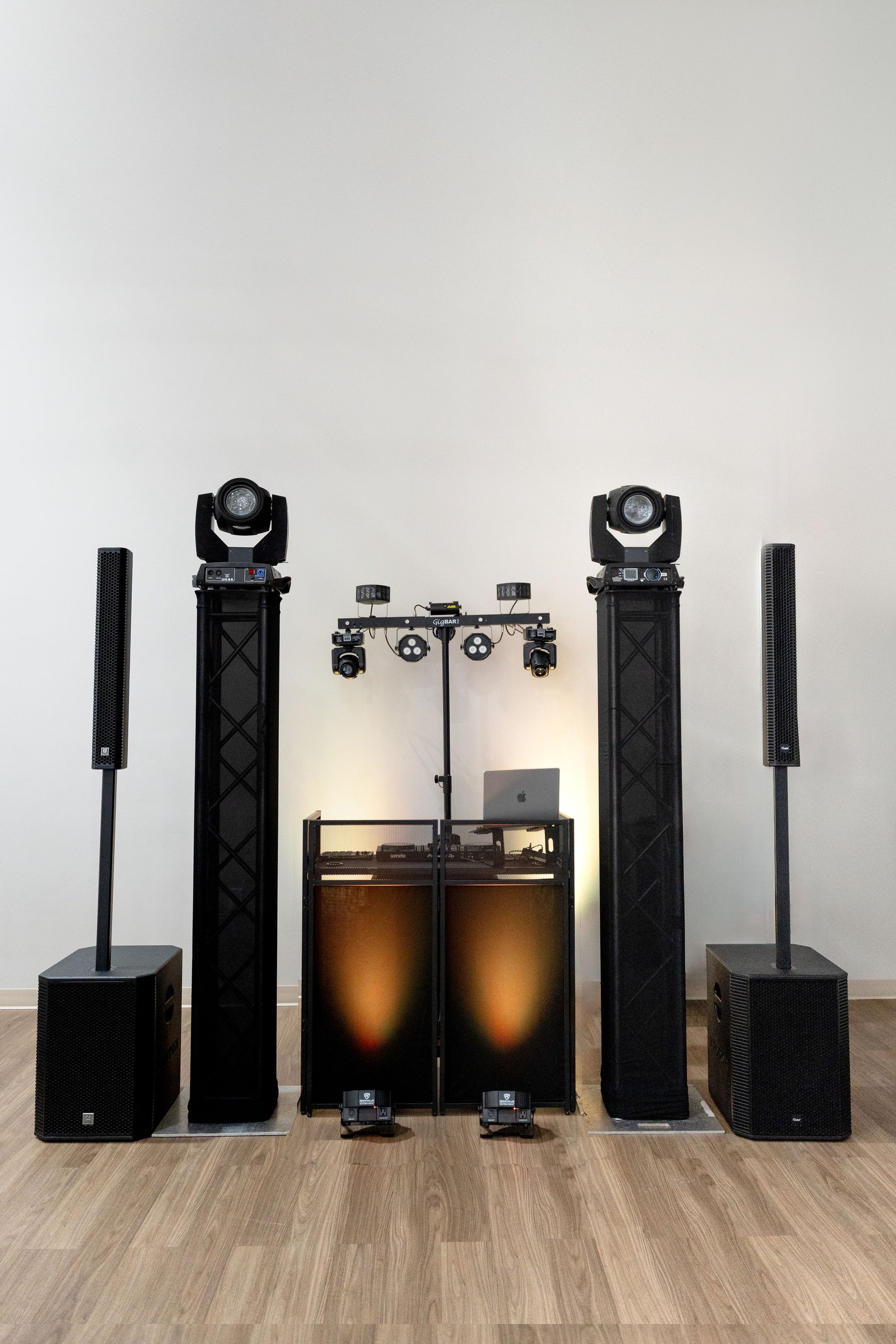 Premium Wedding Package DJ setup by DJF Entertainment